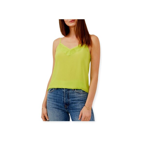 1State Lime Green Chiffon Sleeveless Tank NWT Size S - Picture 9 of 9